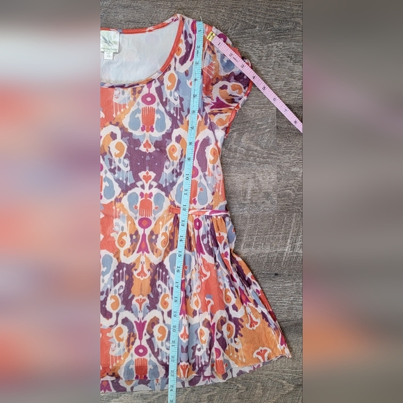 Weston Wear Anthropologie Mesh Flowy Babydoll Top Womens XS Multi Short-Sleeve - Picture 10 of 12